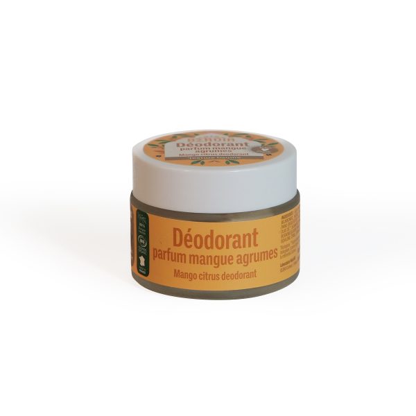 Déodorant solide bio - parfum mangue agrume - COSMOS ORGANIC -45 g