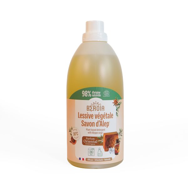 Lessive liquide au savon d'Alep parfum ambre & oud ECODETERGENT - 2L
